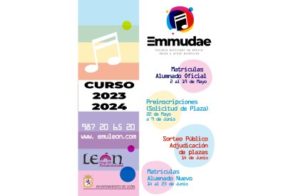 Cartel del próximo curso de la Escuela Municipal de Danza. DL