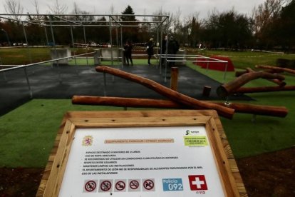 Estado de las obras de mejora en el parque de La Granja. RAMIRO