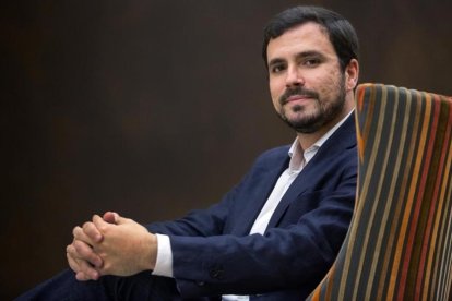 Alberto Garzón, en el Congreso de los Diputados, en Madrid.