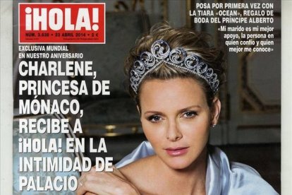 Charlene en la portada de la revista '¡Hola!'