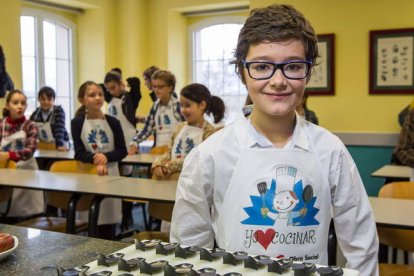 Mario Palacios, ayer, durante su participación en la jornada de divulgación gastronómica.