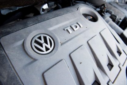 Un motor diésel de Volkswagen.