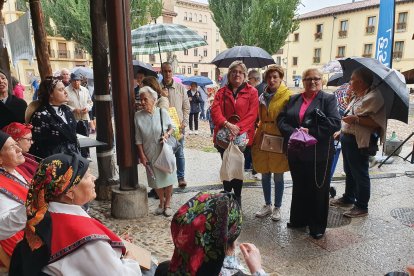 La concejala Susana Travesí en la Plaza del Grano. DL