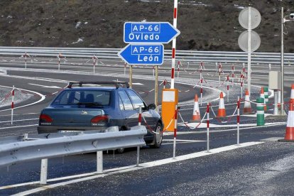 La autopista AP- 66 que comunica León y Asturias, en una imagen de archivo.