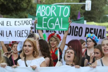 Manifestación convocada por el Movimiento Feminista de Madrid con motivo del Día Internacional por la Despenalización del aborto. ZIPI