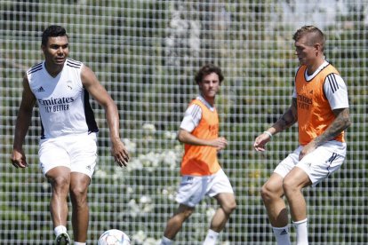 El equipo merengue regresó a los entrenamientos. REAL MADRID