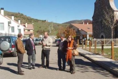 Francisco Álvarez y Porfirio Díez en su visita a Retuerto.