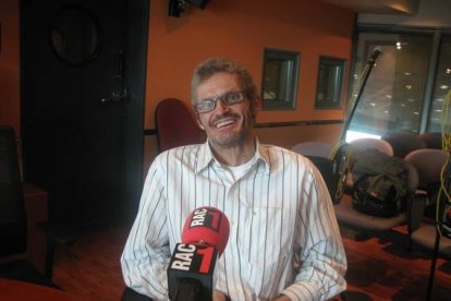 El expiloto Joan Garriga, durante su entrevista en RAC1.