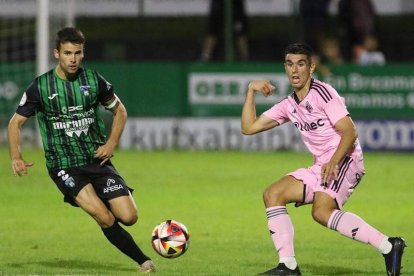 Mángel se lesionó el 3 de septiembre en Sestao y podría reaparecer este domingo en Teruel. DL