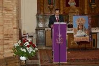 Julio Saurina fue el encargado de pronunciar el pregún que abrió la Semana Santa en San Andrés