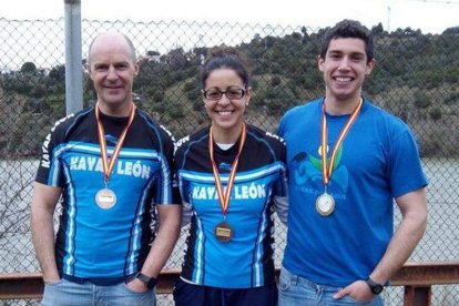 Siro González, Raquel Carbajo y Guillermo Fidalgo.