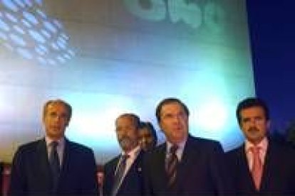 Eugenio Galdón, Javier León de la Riva, Juan Vicente Herrera y José Luis Uribarri