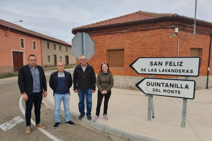 La institución provincial ha adjudicado el ensanche y mejora de la vía LE-5418 entre Palazuelo de Órbigo y Quintanilla del Monte. DIPUTACIÓN DE LEÓN