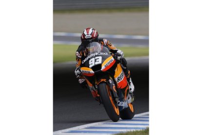 Márquez, segundo en Motegi, logra el liderato en Moto2.