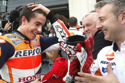 Marc Márquez, el pasado fin de semana, en el circuito de Motorland.