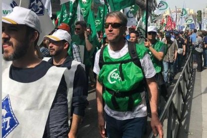 Agentes leoneses, en la manifestación de Madrid