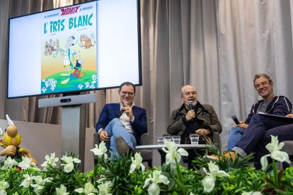 Didier Conrad, Fabrice Caro y Celeste Surugue.