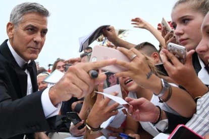 George Clooney, el pasado mes de septiembre, en el estreno de Suburbicon en el Festival de Cine de Venecia.