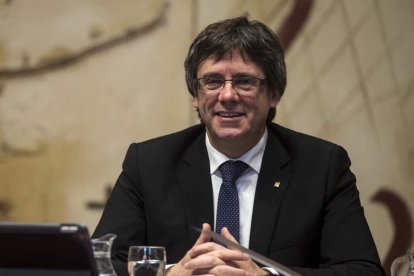 El presidente de la Generalitat, Carles Puigdemont. QUIQUE GARCÍA