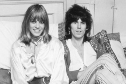 Anita Pallenberg y Keith Richars, en una foto de archivo.
