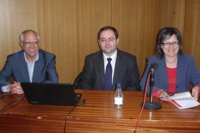 Fernando Aller, Félix Barrio y María Antonia Reinares.