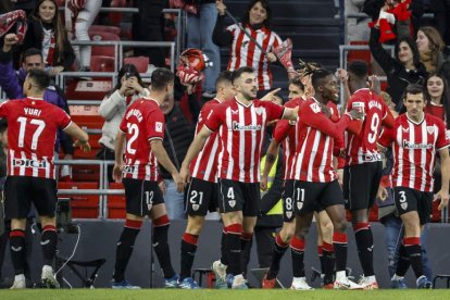 Triunfo importante del Athletic Club ante el Atlético. LUIS TEJIDO