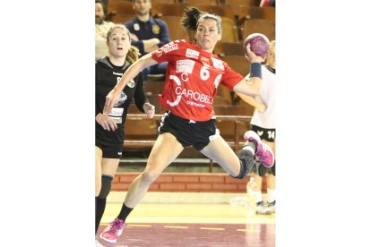 Raquel Caño, en un partido del Palacio.