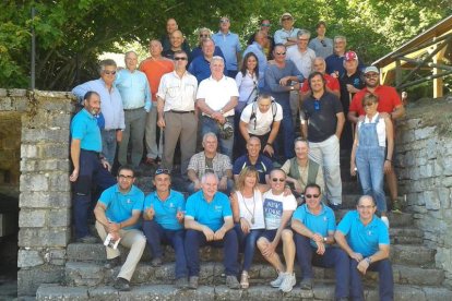 El grupo de visitantes se fotografió con el alcalde de León, Antonio Silván.