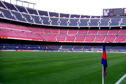 El Camp Nou, vacío. EFE