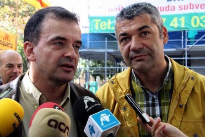 Oriol Amorós (derecha), junto a Alfred Bosch.