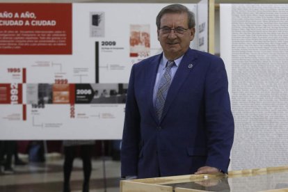 El secretario de Estado de Memoria Democrática, Ferrnando Martínez, ayer en León. FERNANDO OTERO