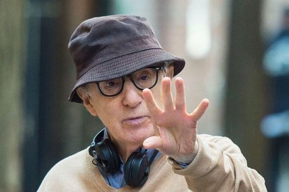 Woody Allen, en un rodaje en Nueva York, el 2017.