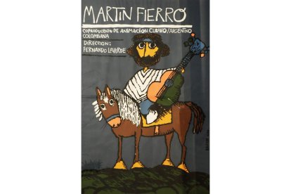 Cartel de la película de dibujos animados sobre ‘Martín Fierro’.