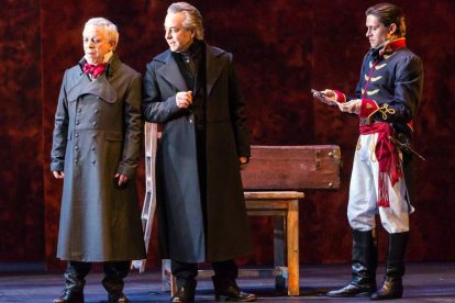 Una escena de la nueva obra de Teatro Corsario, ‘Traidor’, basada en el texto de José Zorrilla. GERARDO SANZ / TEATRO CORSARIO