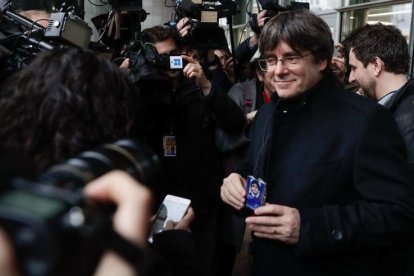 Puigdemont recogió su acreditación de eurodiputado el pasado 20 de dociembre.