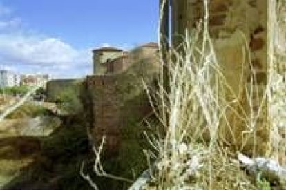 Tramo de la muralla tardorromana en la calle Era del Moro, que se encuentra muy deteriorado