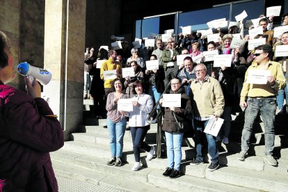 Imagen de una de las últimas protestas de los funcionarios. RAMIRO