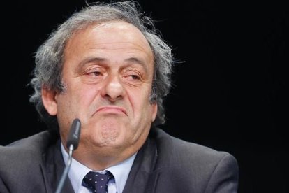 Michel Platini, en una conferencia de prensa tras una reunión de la UEFA.