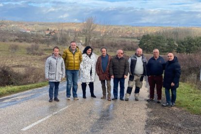 Visita a la carretera de Santovenia. DL