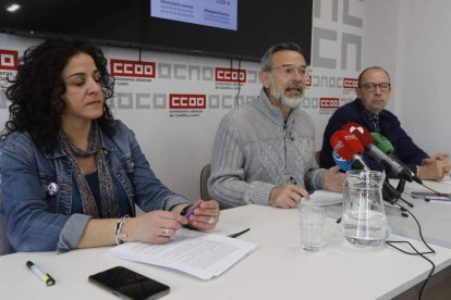 Elena Blasco, Enrique Díez e Ignacio Fernández, en CC OO. RAMIRO