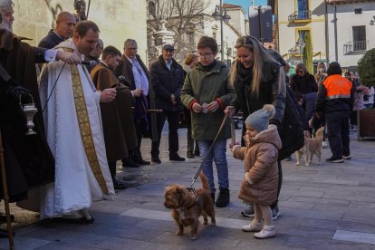 La bendición de los animales por San Antón del año pasado. MIGUEL F. B.