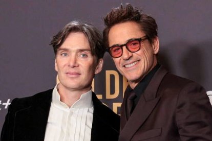 Cillian Murphy y Robert Downey Jr. ALLISON DINNER