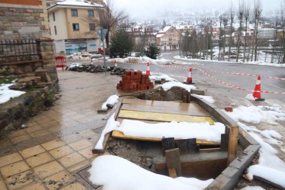 Uno de los tramos donde se colocan las nuevas tuberías y las válvulas. CAMPOS