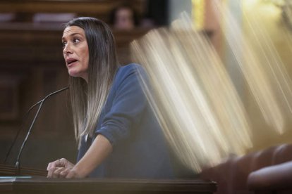 La diputada por Junts Miriam Nogueras en el Congreso. FERNANDO VILLAR