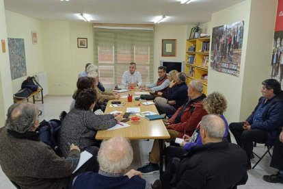 Un momento del encuentro celebrado en la sede maragata. DL