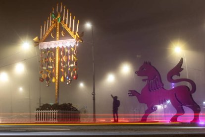 ‘León, historia y tradición’ es la foto ganadora del I Concurso de Fotografía Navideña Diario de León. JAVIER CAÑIZARES