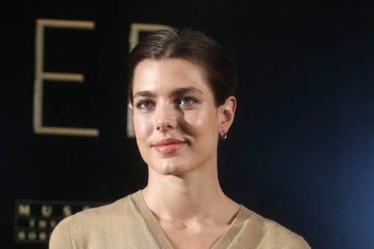 Carlota Casiraghidurante la presentación en el Museo Thyssen