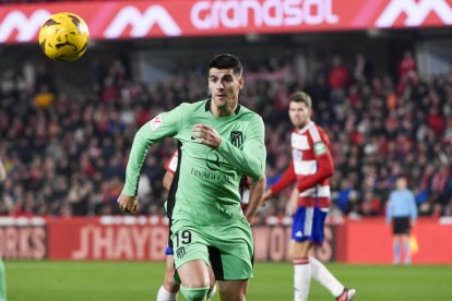 Morata anotó el gol del triunfo del Atlético de Madrid. MOLINA