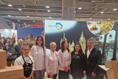 Productores leoneses exhiben sus manjares en Madrid Fusión.