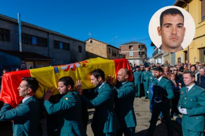 Funeral de David Pérez, en Nogarejas.